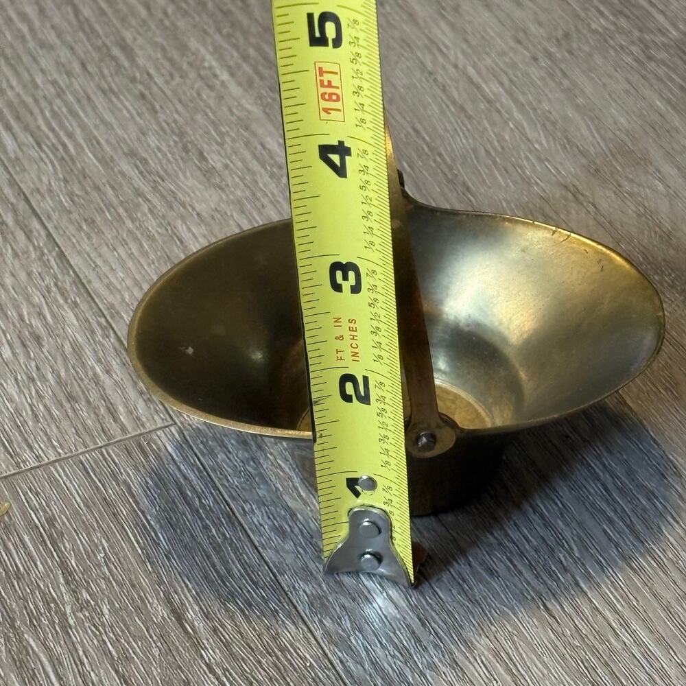 Vintage Hampton Brass Mini Basket Dish Swing Handle India Trinket Bowl 20270 - Picture 4 of 8